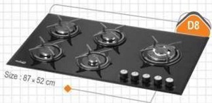 اجاق گاز صفحه ای شاینااقتصادی مدلD8